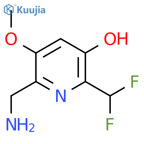 2-(Aminomethyl)-6-(difluoromethyl)-5-hydroxy-3-methoxypyridine structure
