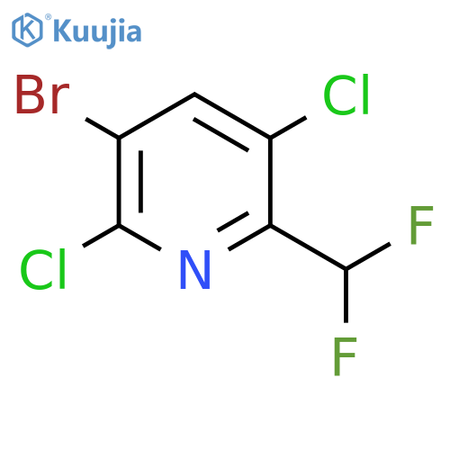 3-Bromo-2,5-dichloro-6-(difluoromethyl)pyridine structure