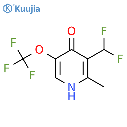 3-(Difluoromethyl)-4-hydroxy-2-methyl-5-(trifluoromethoxy)pyridine structure