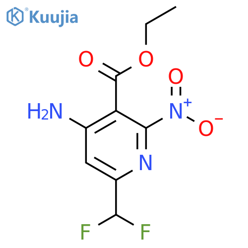 Ethyl 4-amino-6-(difluoromethyl)-2-nitropyridine-3-carboxylate structure