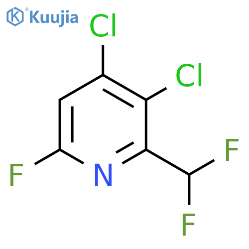 3,4-Dichloro-2-(difluoromethyl)-6-fluoropyridine structure