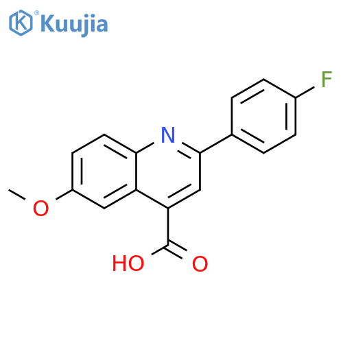 4-Quinolinecarboxylicacid, 2-(4-fluorophenyl)-6-methoxy- structure