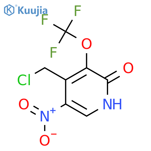 4-(Chloromethyl)-2-hydroxy-5-nitro-3-(trifluoromethoxy)pyridine structure