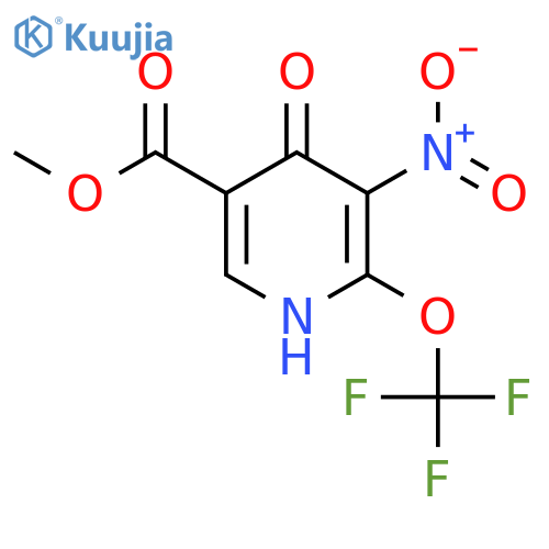 Methyl 4-hydroxy-3-nitro-2-(trifluoromethoxy)pyridine-5-carboxylate structure