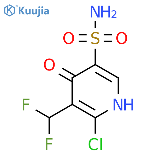 2-Chloro-3-(difluoromethyl)-4-hydroxypyridine-5-sulfonamide structure