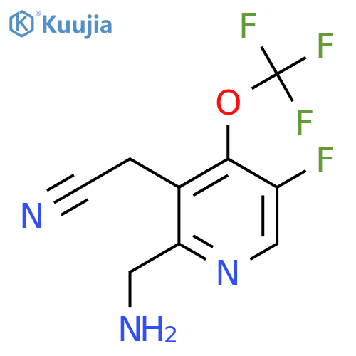 2-(Aminomethyl)-5-fluoro-4-(trifluoromethoxy)pyridine-3-acetonitrile structure