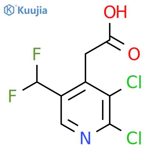 2,3-Dichloro-5-(difluoromethyl)pyridine-4-acetic acid structure