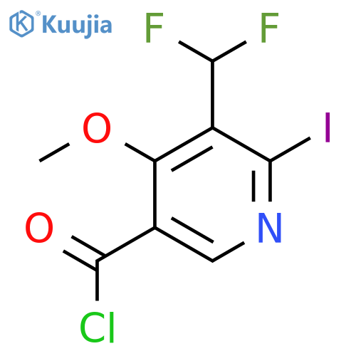 3-(Difluoromethyl)-2-iodo-4-methoxypyridine-5-carbonyl chloride structure