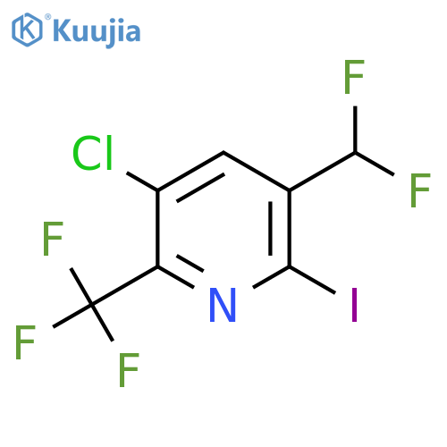 3-Chloro-5-(difluoromethyl)-6-iodo-2-(trifluoromethyl)pyridine structure