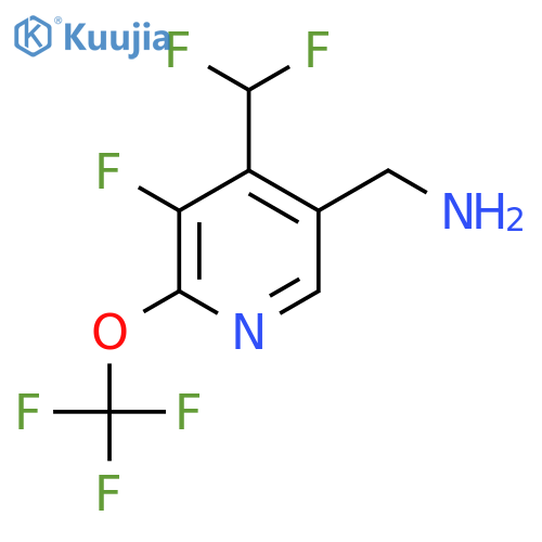5-(Aminomethyl)-4-(difluoromethyl)-3-fluoro-2-(trifluoromethoxy)pyridine structure