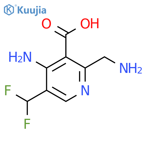 4-Amino-2-(aminomethyl)-5-(difluoromethyl)pyridine-3-carboxylic acid structure