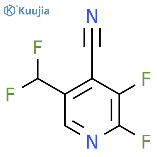 4-Cyano-2,3-difluoro-5-(difluoromethyl)pyridine structure