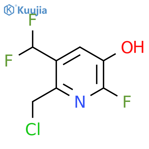 2-(Chloromethyl)-3-(difluoromethyl)-6-fluoro-5-hydroxypyridine structure