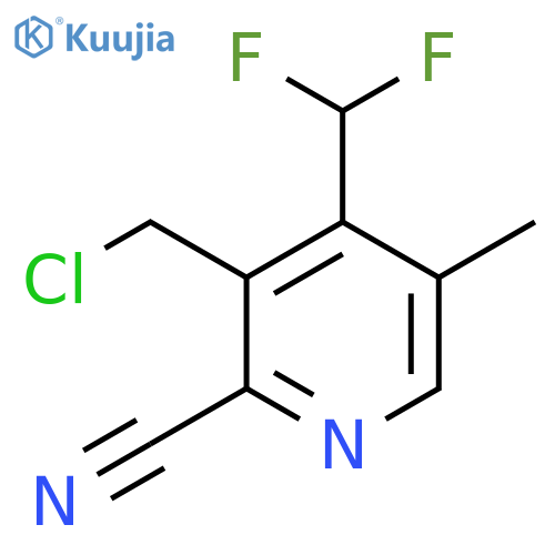 3-(Chloromethyl)-2-cyano-4-(difluoromethyl)-5-methylpyridine structure