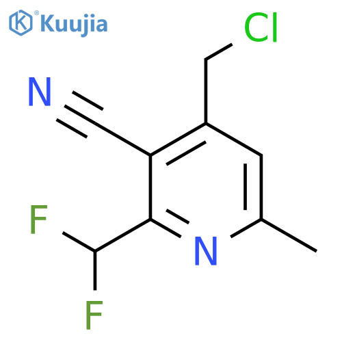 4-(Chloromethyl)-3-cyano-2-(difluoromethyl)-6-methylpyridine structure