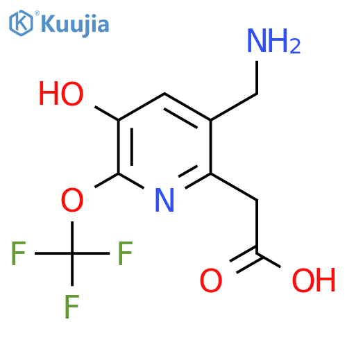 3-(Aminomethyl)-5-hydroxy-6-(trifluoromethoxy)pyridine-2-acetic acid structure
