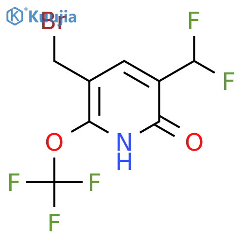 3-(Bromomethyl)-5-(difluoromethyl)-6-hydroxy-2-(trifluoromethoxy)pyridine structure