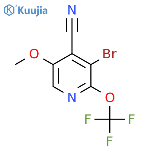 3-Bromo-4-cyano-5-methoxy-2-(trifluoromethoxy)pyridine structure