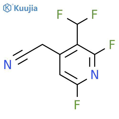 2,6-Difluoro-3-(difluoromethyl)pyridine-4-acetonitrile structure