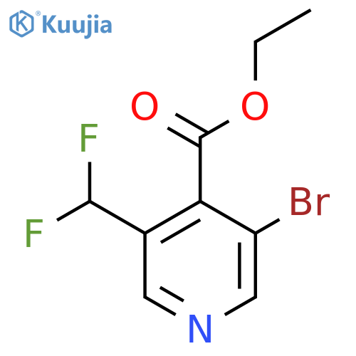 Ethyl 3-bromo-5-(difluoromethyl)pyridine-4-carboxylate structure