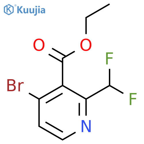 Ethyl 4-bromo-2-(difluoromethyl)pyridine-3-carboxylate structure