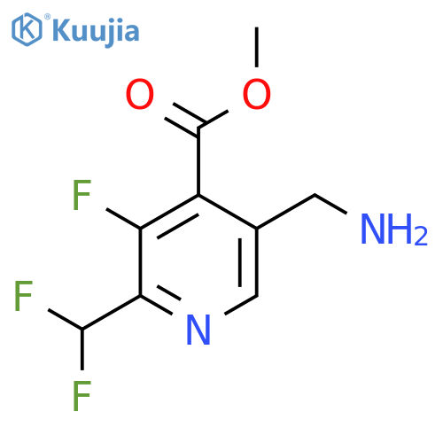 Methyl 5-(aminomethyl)-2-(difluoromethyl)-3-fluoropyridine-4-carboxylate structure