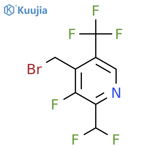 4-(Bromomethyl)-2-(difluoromethyl)-3-fluoro-5-(trifluoromethyl)pyridine structure
