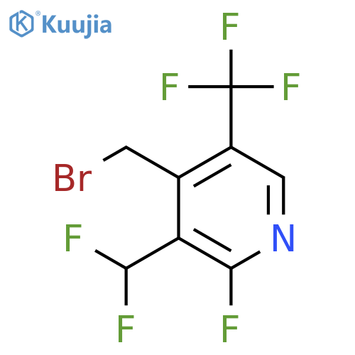4-(Bromomethyl)-3-(difluoromethyl)-2-fluoro-5-(trifluoromethyl)pyridine structure
