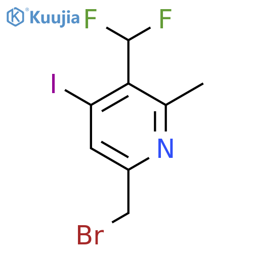 6-(Bromomethyl)-3-(difluoromethyl)-4-iodo-2-methylpyridine structure