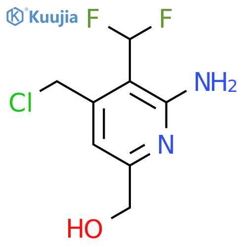 2-Amino-4-(chloromethyl)-3-(difluoromethyl)pyridine-6-methanol structure