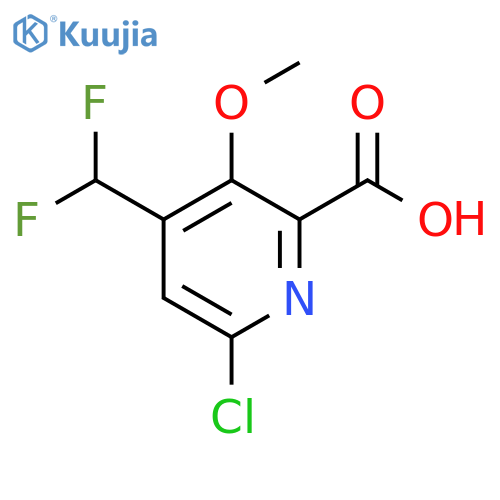 6-Chloro-4-(difluoromethyl)-3-methoxypyridine-2-carboxylic acid structure