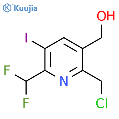 2-(Chloromethyl)-6-(difluoromethyl)-5-iodopyridine-3-methanol structure