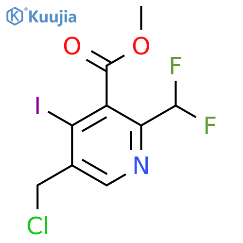 Methyl 5-(chloromethyl)-2-(difluoromethyl)-4-iodopyridine-3-carboxylate structure