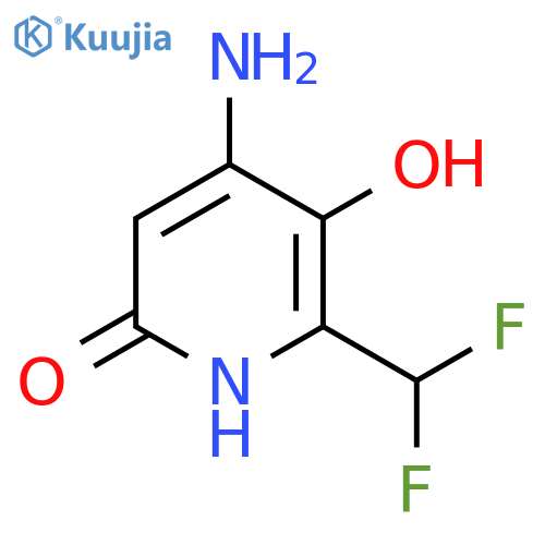 4-Amino-2-(difluoromethyl)-3,6-dihydroxypyridine structure