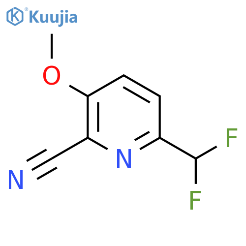 2-Cyano-6-(difluoromethyl)-3-methoxypyridine structure