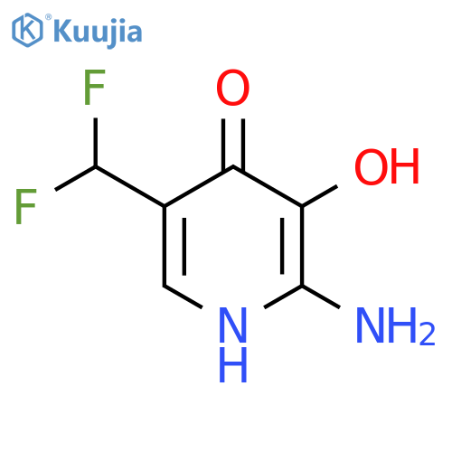 2-Amino-5-(difluoromethyl)-3,4-dihydroxypyridine structure