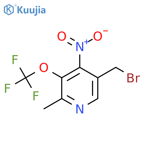 5-(Bromomethyl)-2-methyl-4-nitro-3-(trifluoromethoxy)pyridine structure