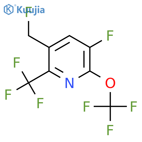 3-Fluoro-5-(fluoromethyl)-2-(trifluoromethoxy)-6-(trifluoromethyl)pyridine structure