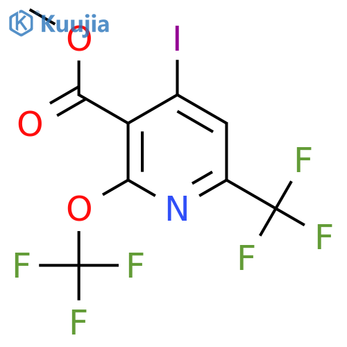 Methyl 4-iodo-2-(trifluoromethoxy)-6-(trifluoromethyl)pyridine-3-carboxylate structure