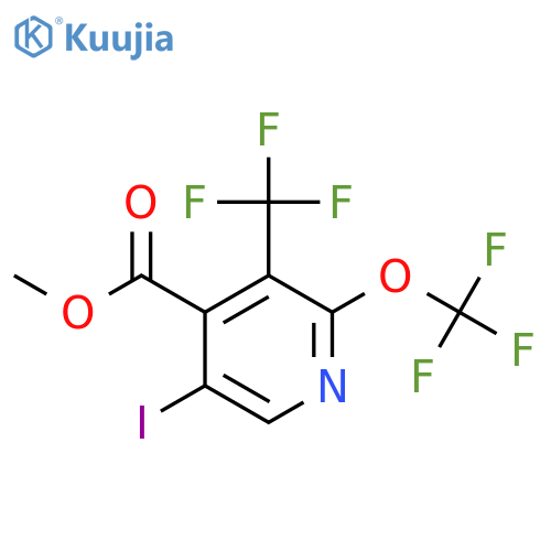 Methyl 5-iodo-2-(trifluoromethoxy)-3-(trifluoromethyl)pyridine-4-carboxylate structure