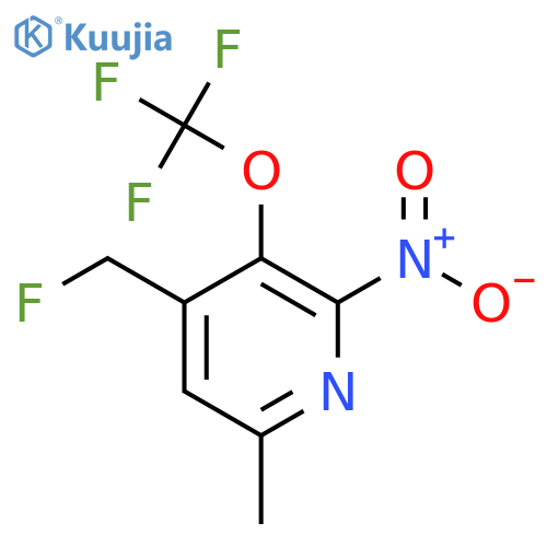 4-(Fluoromethyl)-6-methyl-2-nitro-3-(trifluoromethoxy)pyridine structure