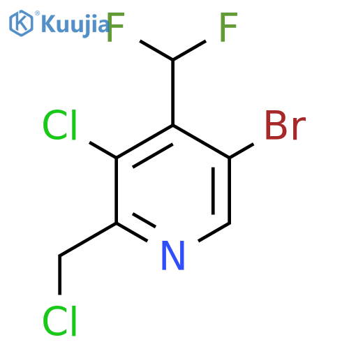 5-Bromo-3-chloro-2-(chloromethyl)-4-(difluoromethyl)pyridine structure