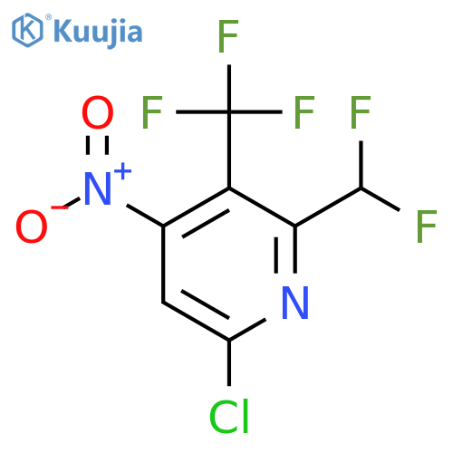 6-Chloro-2-(difluoromethyl)-4-nitro-3-(trifluoromethyl)pyridine structure
