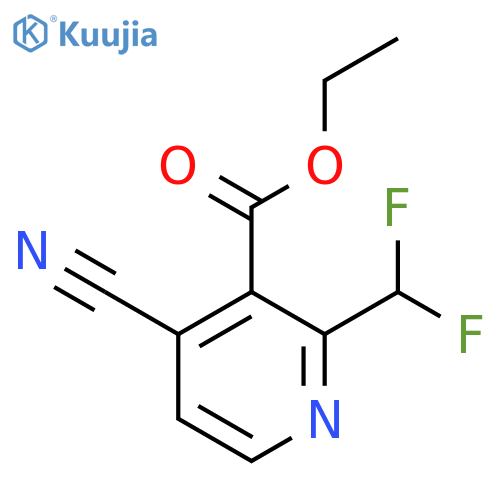 Ethyl 4-cyano-2-(difluoromethyl)nicotinate structure