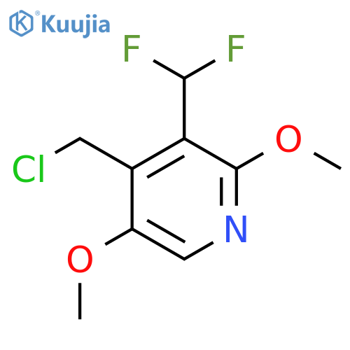 4-(Chloromethyl)-3-(difluoromethyl)-2,5-dimethoxypyridine structure