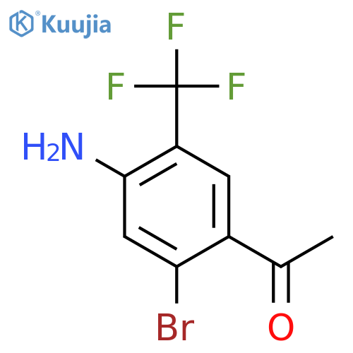 4'-Amino-2'-bromo-5'-(trifluoromethyl)acetophenone structure