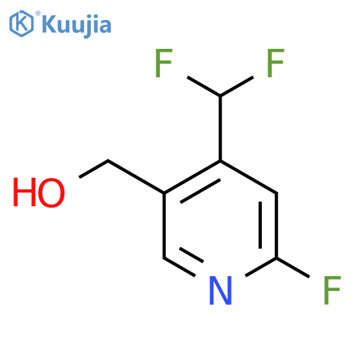 4-(Difluoromethyl)-2-fluoropyridine-5-methanol structure