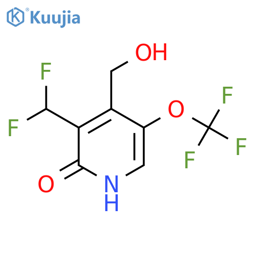 3-(Difluoromethyl)-2-hydroxy-5-(trifluoromethoxy)pyridine-4-methanol structure