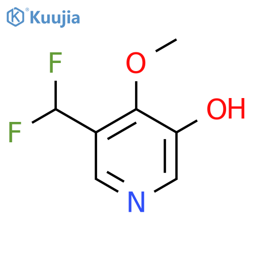 3-(Difluoromethyl)-5-hydroxy-4-methoxypyridine structure
