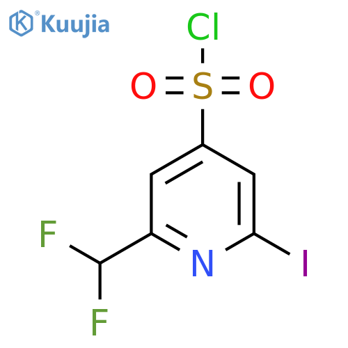 2-(Difluoromethyl)-6-iodopyridine-4-sulfonyl chloride structure